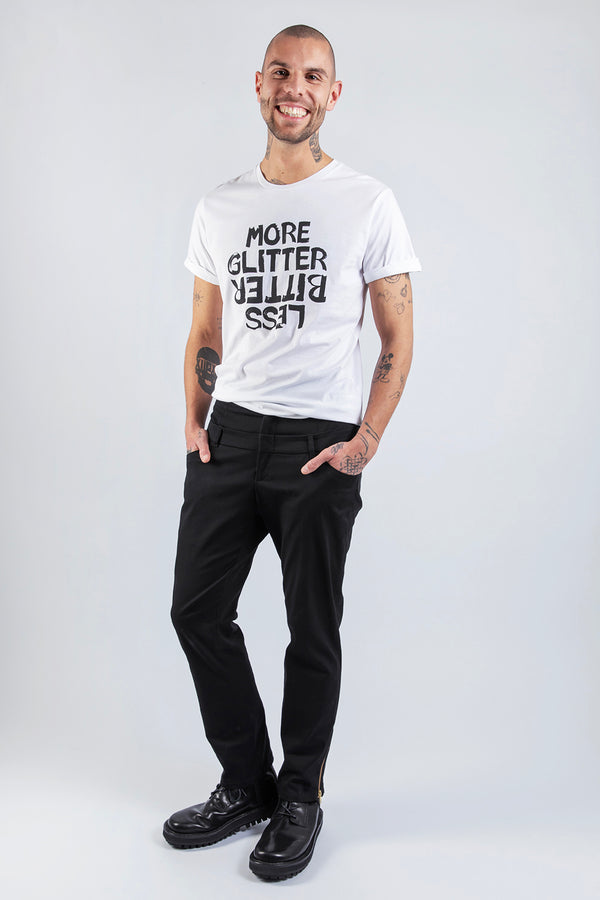 MORE GLITTER LESS BITTER - Statement T-Shirt - Männer