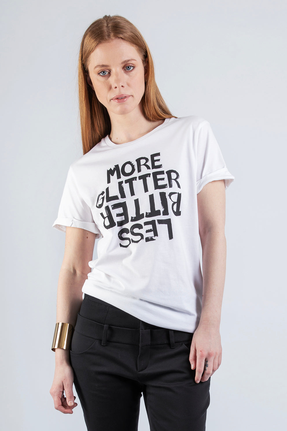 MORE GLITTER LESS BITTER - Statement T-Shirt