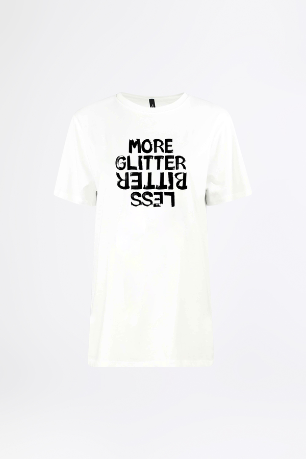 MORE GLITTER LESS BITTER - Statement T-Shirt - Men